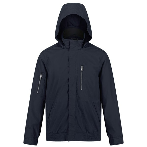 Regatta Mens Feelding Linear Waterproof Bomber Jacket - Navy