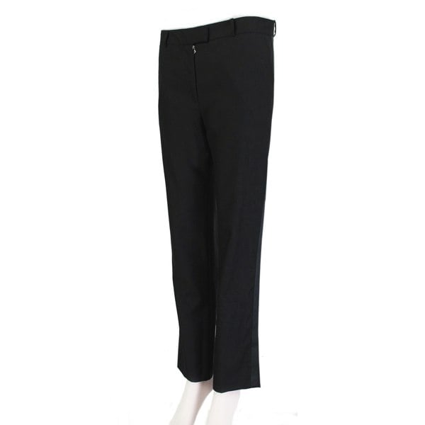 J W Anderson black wool & cashmere blend tuxedo trousers