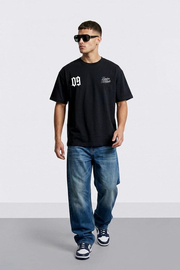 London Attitude Originals 09 Oversized Heavyweight Printed T-Shirt