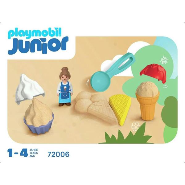 Playmobil JUNIOR: Sand Ice Cream Cones - 72006 Playset