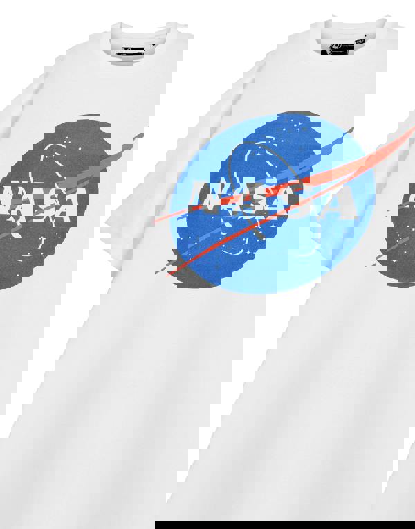 NASA Unisex White Classic Logo Short Sleeved T-Shirt