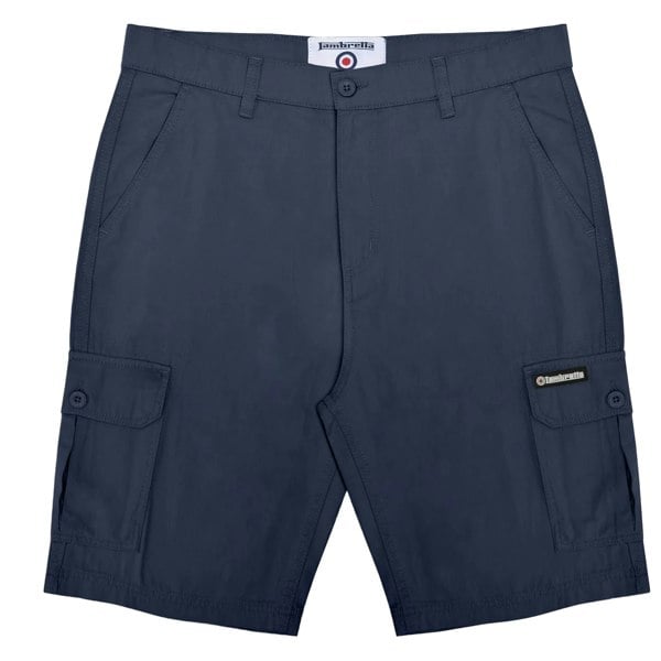 Lambretta Mens SS25 Cargo Shorts - Navy