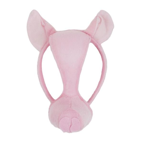 Bristol Novelty Unisex Pig Mask On Headband With Sound (Batteries Included) - Pink - 