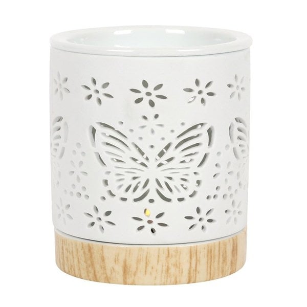 Serano Matte Ceramic Butterfly Oil Burner