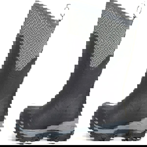 Muck Boots Arctic Ice Mid Women's Wellington Boots in Black/Grey Geometric