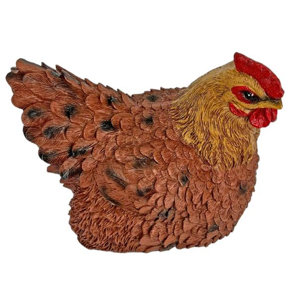 Farmwood Brown Chicken Garden Bird Ornament