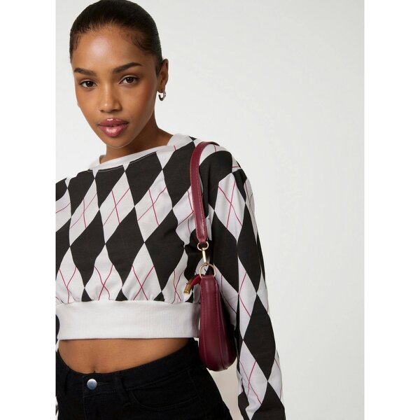 Pink Vanilla Long Sleeve Diamond Top
