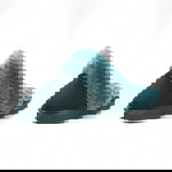 Infinity Leather Luna - Women's Sheepskin Suede Mule Slippers