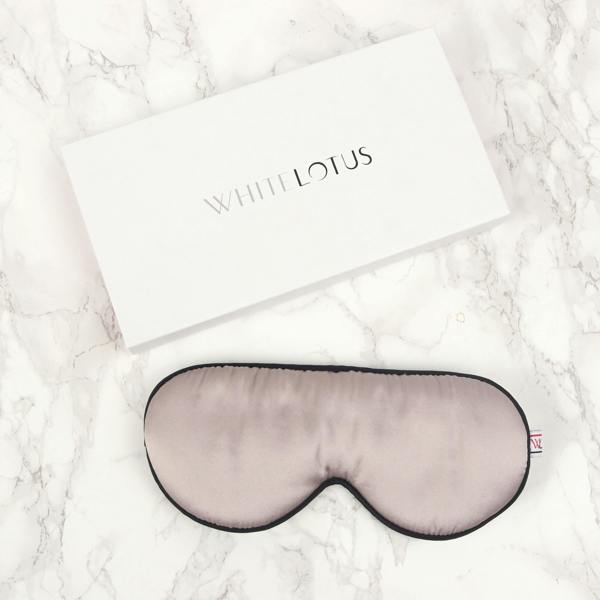 White Lotus Beauty 100% Mulberry Silk Eye Mask Cruelty Free