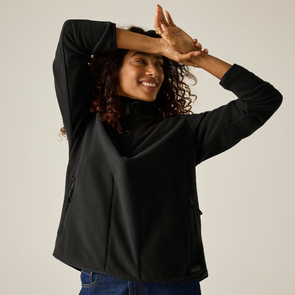 Regatta Womens Frankie Half Zip Fleece - Black