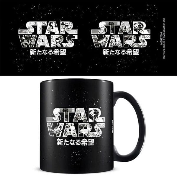 Star Wars Manga Madness Logo Mug - Black/Grey