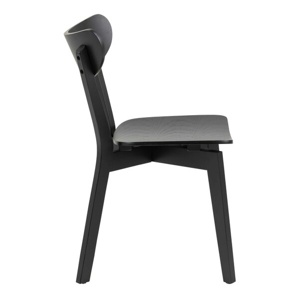 Wyld Haus Set of  2 Saffron Black Wooden Dining Chairs
