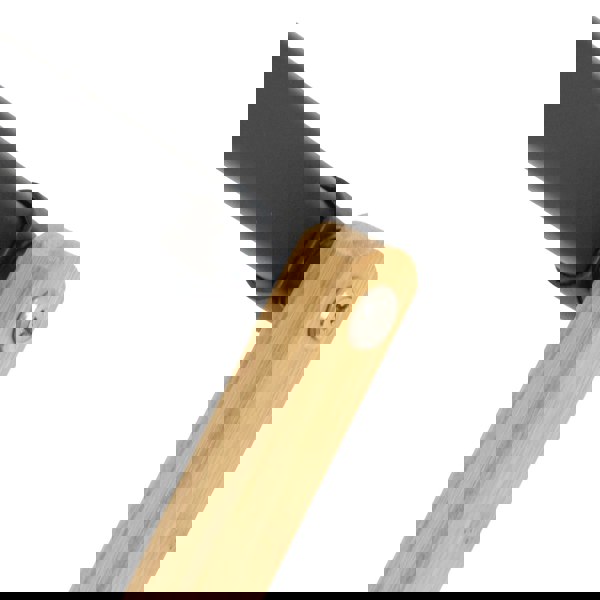 JVL Bamboo Extendable 3 Tier Concertina Clothes Airer, Brown