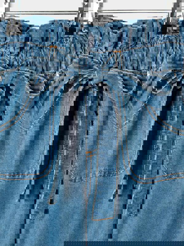 GWD Lilia Wide-Leg Bow Denim Jean