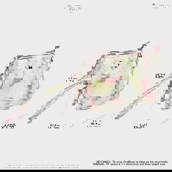 Assots London 'TODD' Yellow & Red Tie Dye Real Leather Crossbody Wristlet Bag