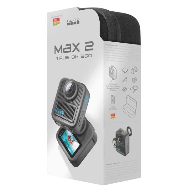 GoPro Max 2 Camera True 8K 360, Speciality Bundle Inc Case, SD Card