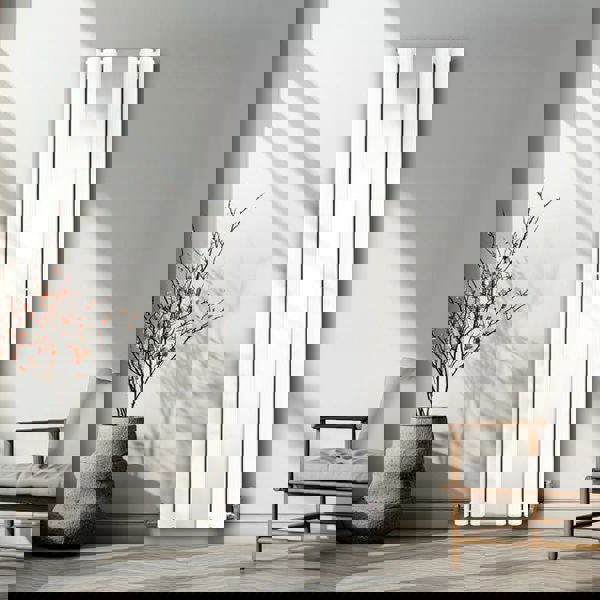 Monstershop Oval Mirror Radiator - 1800mm x 500mm - White