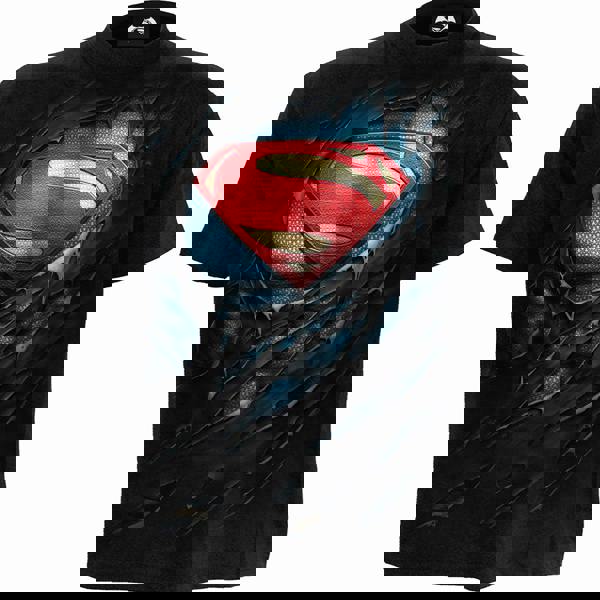 SUPERMAN - RIPPED - T-Shirt Black