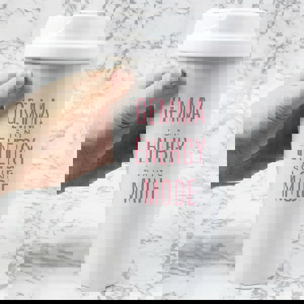 Personalised Memento Company Personalised Pink Text Slogan Insulated Reusable Eco Travel Cup