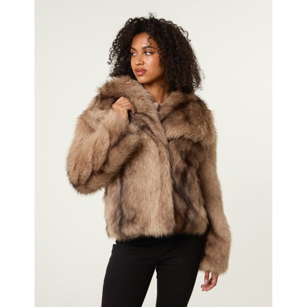 Blue Vanilla Faux Fur Coat