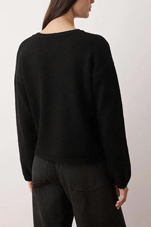 WOVCOR Cotton Loose Fit Basic Knit Sweater