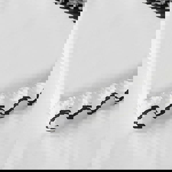 Catherine Lansfield So Soft Mono Frill Duvet Cover Set White / Black