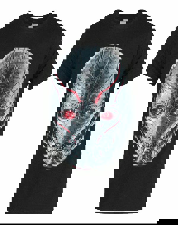 Marvel Mens Black Ultron Short Sleeved T-Shirt