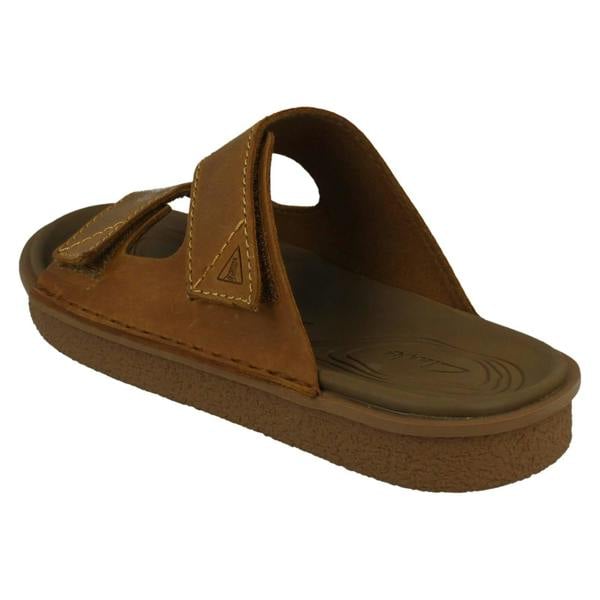 Clarks Mens Clarks Hook and Loop Straps Casual Summer Sandals Litton Strap