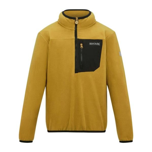 Regatta Childrens/Kids Frankie Half Zip Fleece Top - Wood Brown