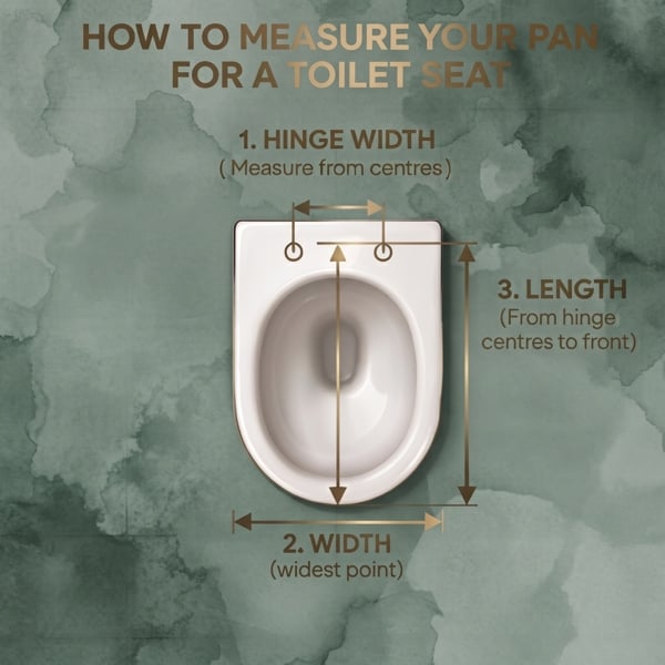 RTS Long D Top Fix Slow Close Quick Release Toilet Seat -  360 x 470mm