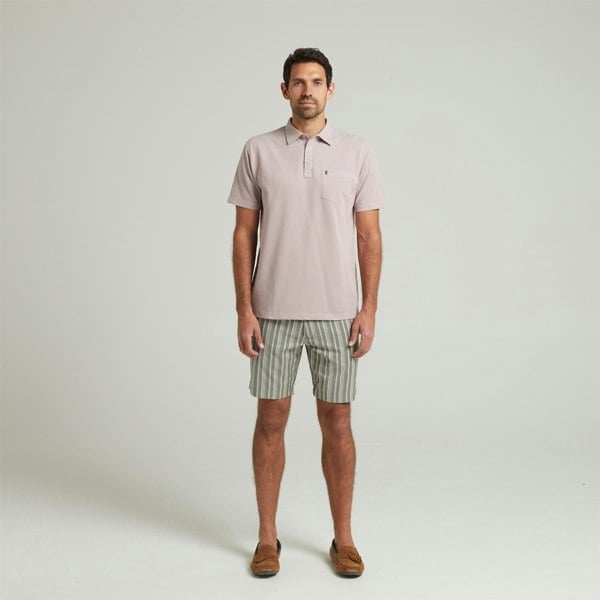 Gabicci G54V02 Mens Striped Twill Shorts Gabicci Classic - LATTE