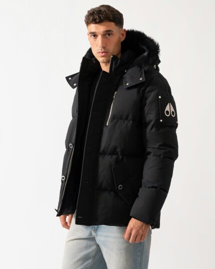 Moose Knuckles Original 3Q Jacket - Black With Black Shearling 305