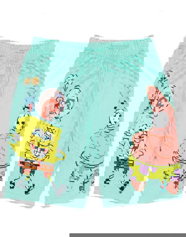 SpongeBob SquarePants Boys Multicoloured Character Pose Short Sleeve Short Leg Pyjama Set