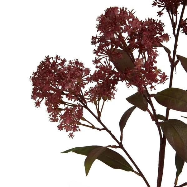 Wyld Haus Set of 3 Artificial Flowers Medium Burgundy Smokebush Stems