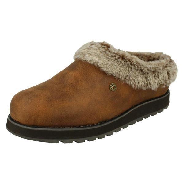 Skechers Ladies Skechers Memory Foam Mule Slippers Keepsakes Rem 31214