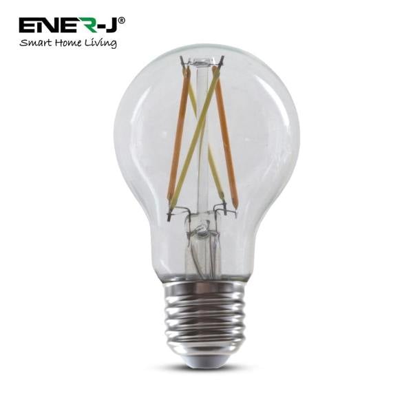 ENER-J ENERJ Smart WiFi Filament Bulbs 6.5W E27 LED, CCT Colour Changing, Dimmable, App & Voice Control | Single pack