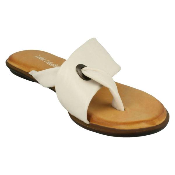 Leather Collection Ladies Leather Collection Toepost Sandals