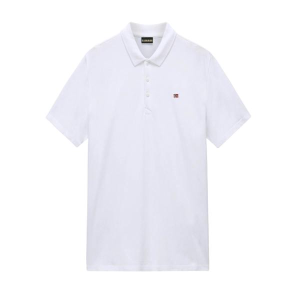 Napapijri Mens Regular Polo Shirt - Bright White - 