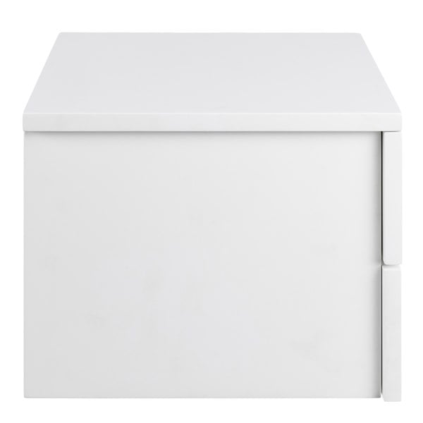 Furniture To Go Avignon Bedside Table with 2 Drawers in White