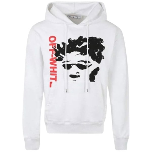 Off-White Off White Face Arrow Slim Fit Hoodie - White