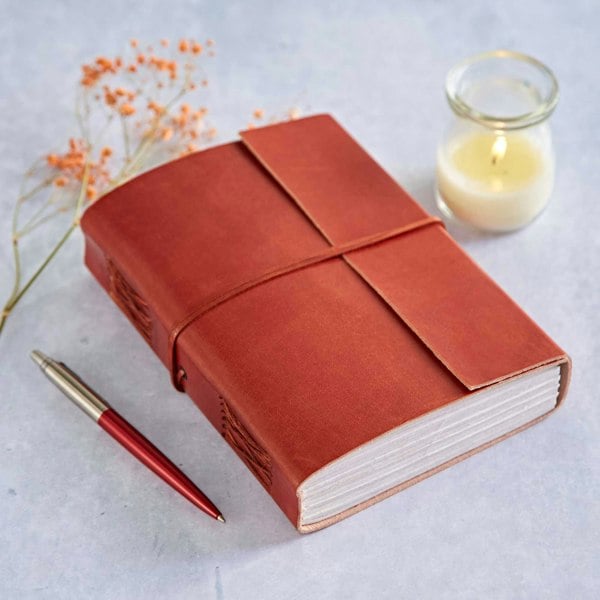 Paper High Distressed Leather Journal