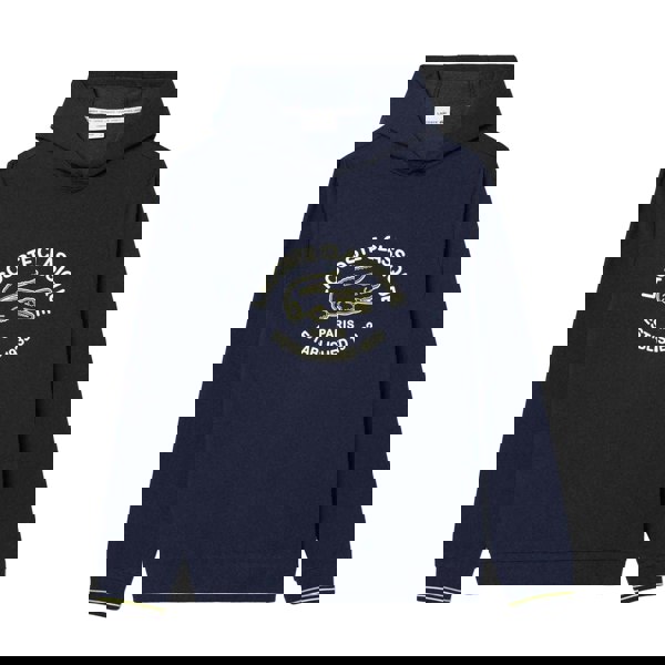 Lacoste Mens Fleece Lounge Hoodie - Navy