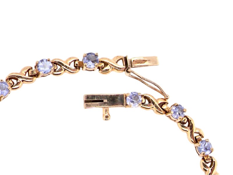 Vintage Tom A Tanzanite line bracelet