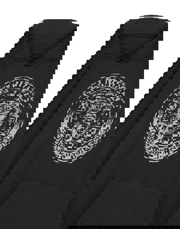 Gas Monkey Garage Mens Black Checker Disc Hoodie