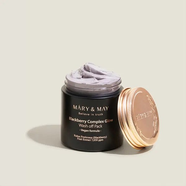 MARY & MAY Blackberry Complex Glow Wash Off Mask 125g