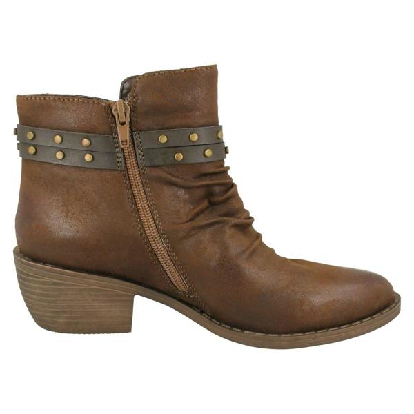 Down to Earth Ladies Down To Earth Rouched Ankle Boots F50948