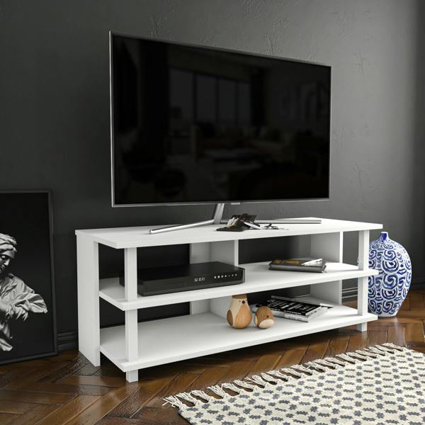 Decorotika Pueblo Modern Tv Stand TV Cabinet for TV's up to 55"