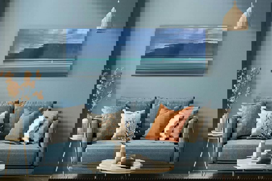 Panoramic landscape photography print on canvas