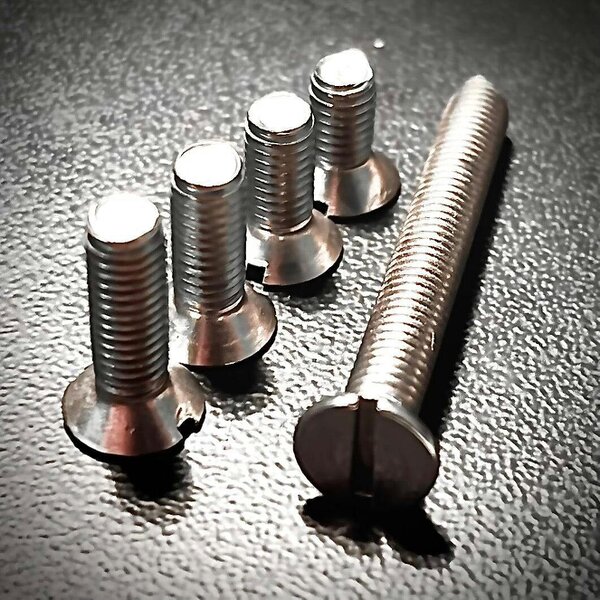 Fixaball M8 Machine Screws Slot Countersunk A2 304 Stainless Steel