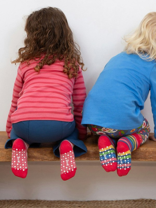 Kite Girls Organic Mrs Mouse Grippy Socks